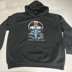 Title Lewis Hamiton 44 Formula 1 Hoodie Long Sleeve Pullover Front Back Visuals